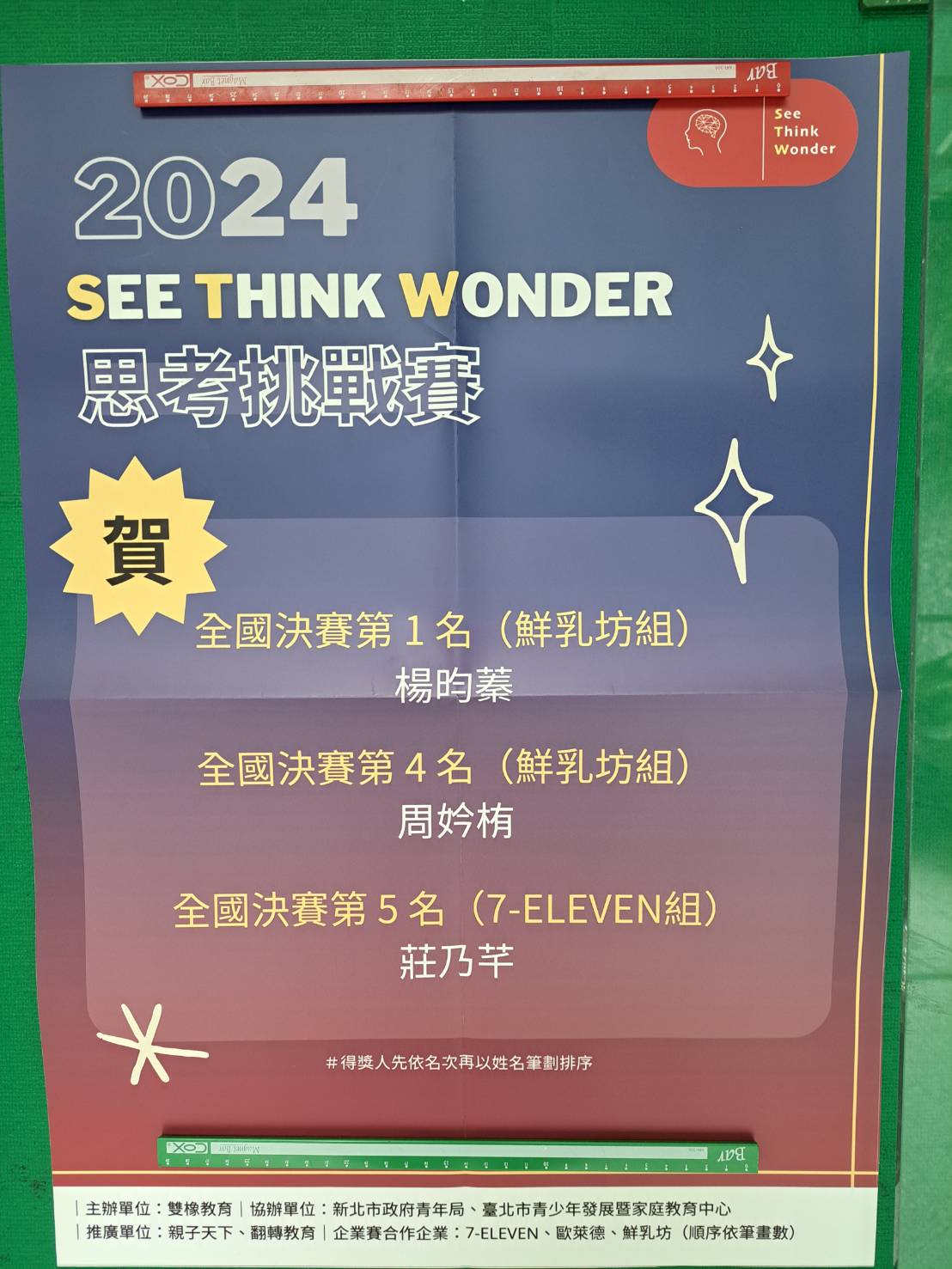 第三屆 See Think Wonder 思考挑戰賽成績優異